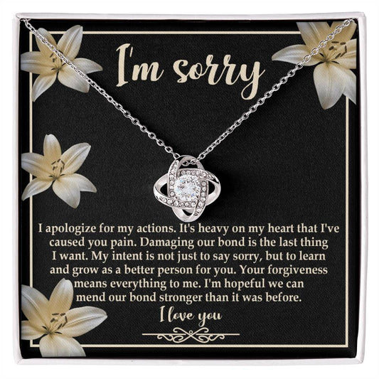 Sorry - The Last Thing - Love Knot Necklace