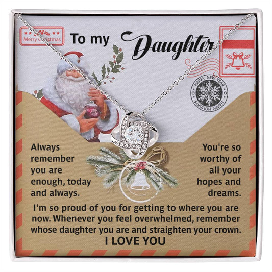 Daughter - All Your Hopes - Love Knot Necklace