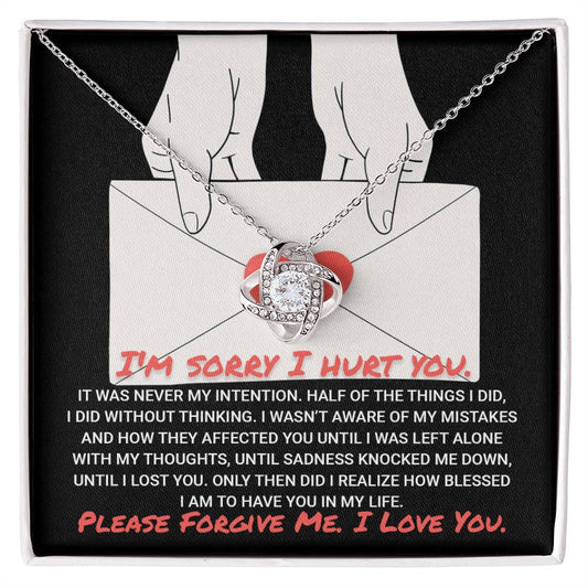 Sorry - Without Thinking - Love Knot Necklace
