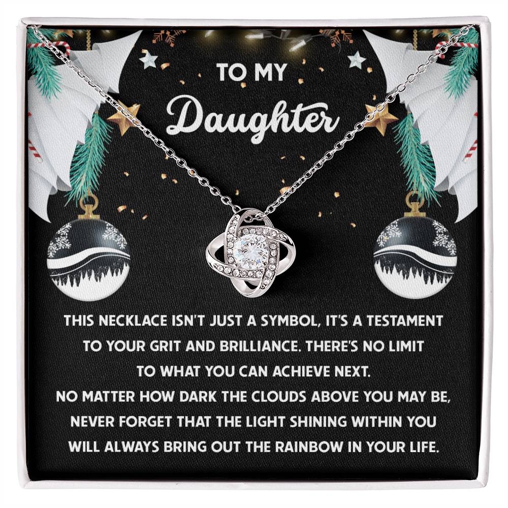 Daughter - The Rainbow - Love Knot Necklace