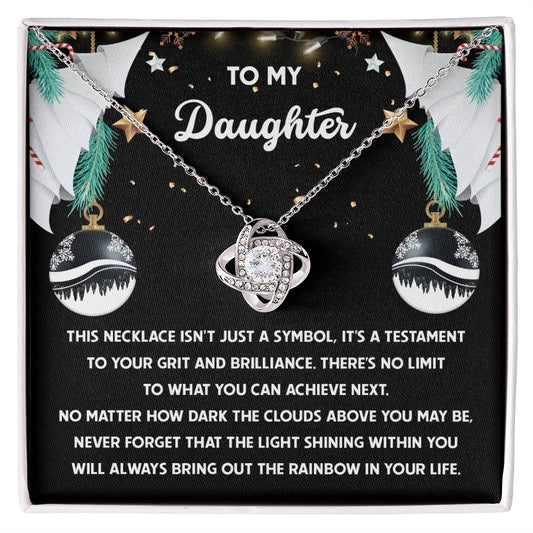 Daughter - The Rainbow - Love Knot Necklace