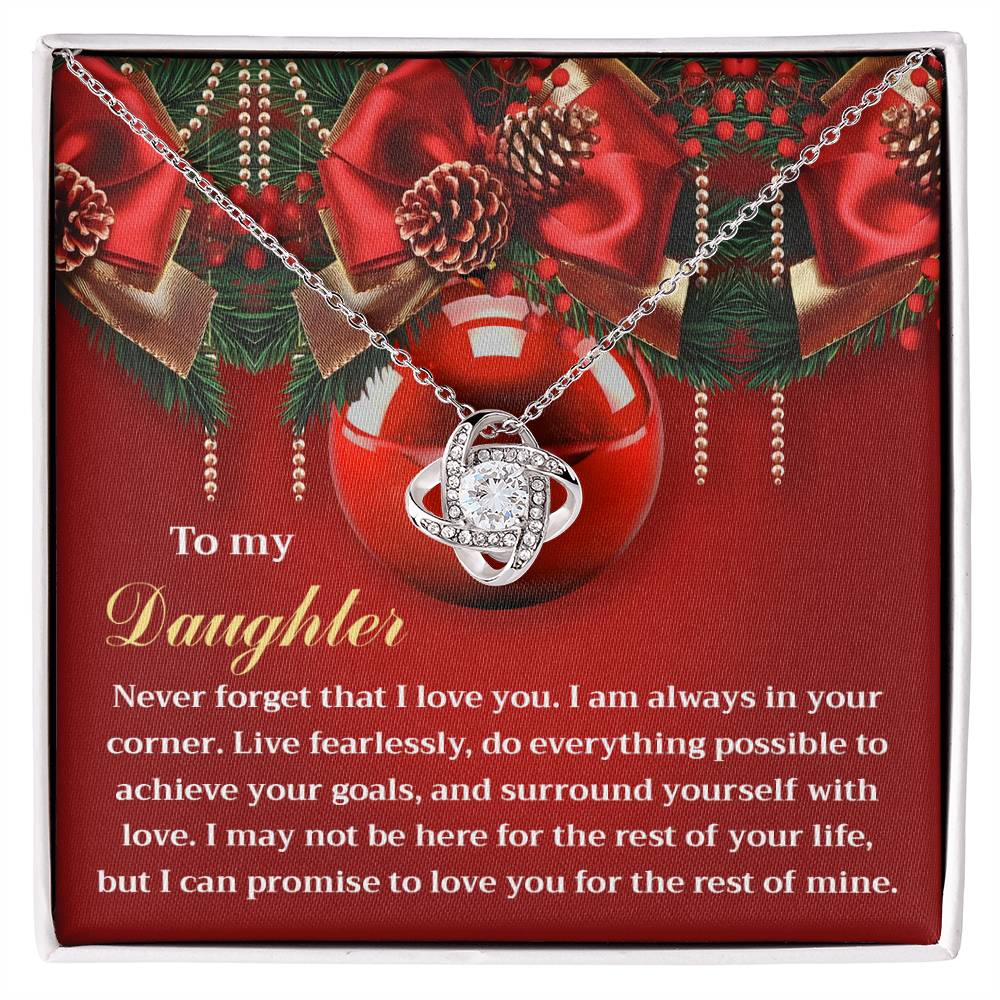 Daughter - Achieve Your Goals - Love Knot Necklace