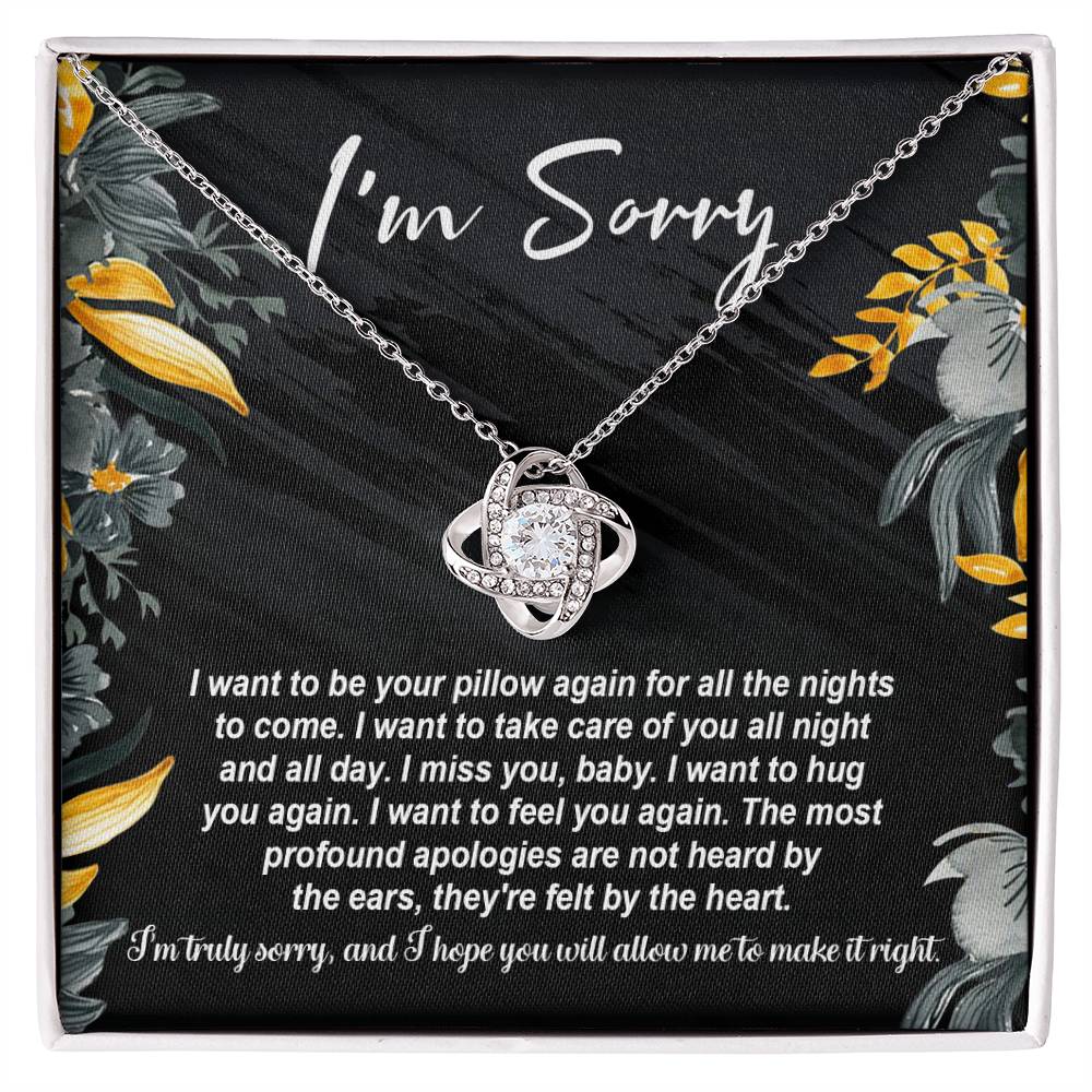 Sorry - Be Your Pillow - Love Knot Necklace