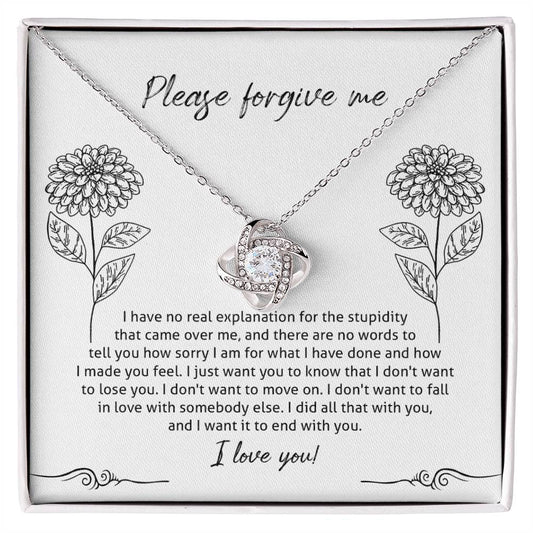 Sorry - Real Explanation - Love Knot Necklace