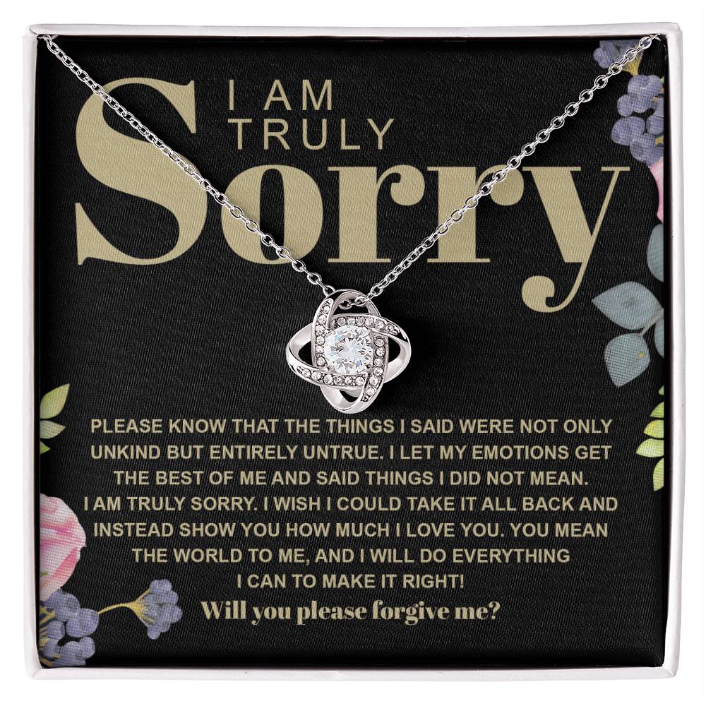 Sorry - Best Of Me - Love Knot Necklace
