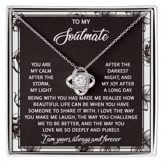 Soulmate - Deeply And Purely - Love Knot Necklace