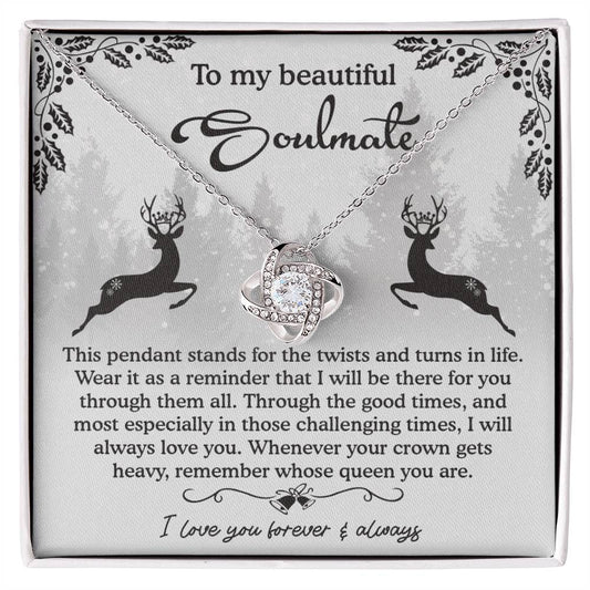 Soulmate - A Reminder - Love Knot Necklace
