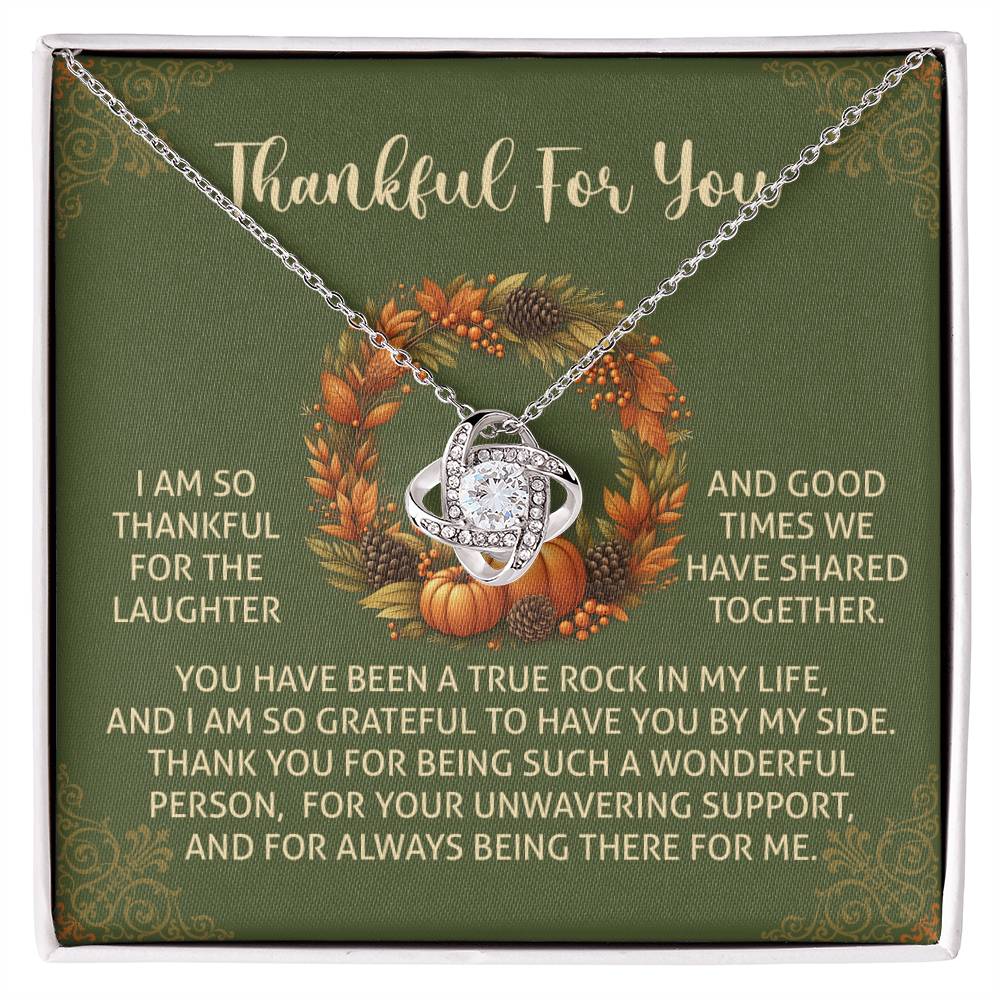 Thanksgiving - By My Side - Love Knot Necklace