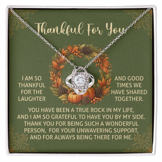 Thanksgiving - By My Side - Love Knot Necklace
