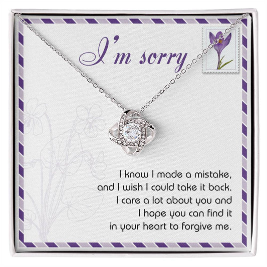 Sorry - Take It Back - Love Knot Necklace