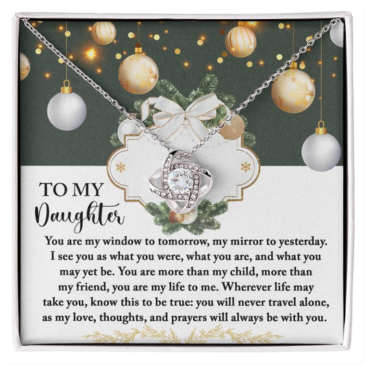 Daughter - My Mirror - Love Knot Necklace