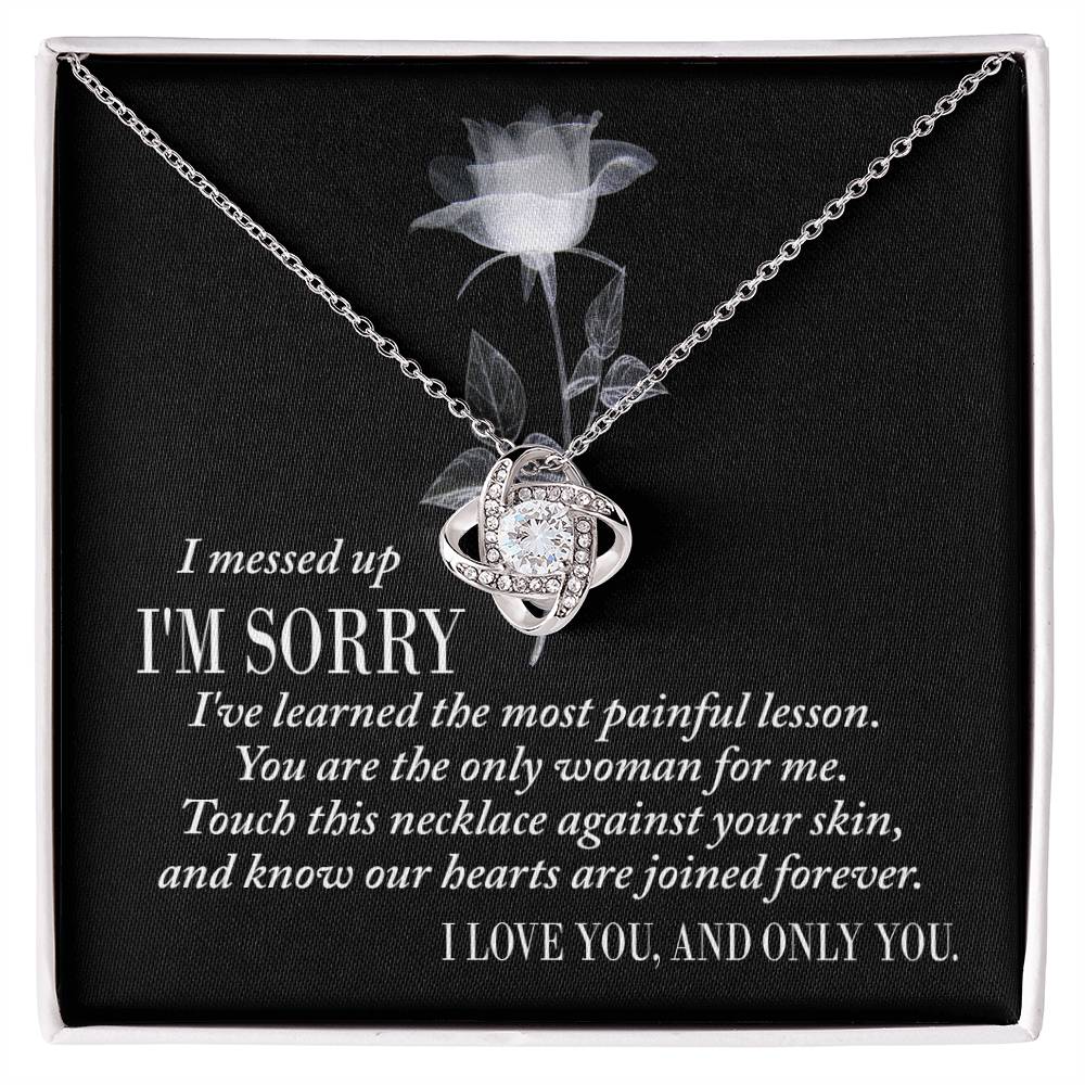 Sorry - Painful Lesson - Love Knot Necklace