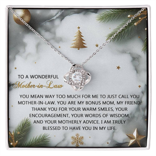 Mother-in-Law - Motherly Advice - Love Knot Necklace