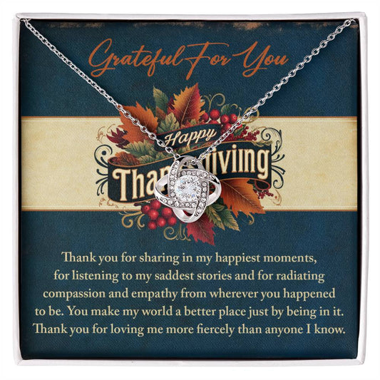 Thanksgiving - Happiest Moments - Love Knot Necklace