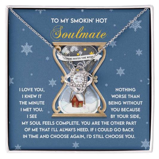 Soulmate - Feels Complete - Love Knot Necklace