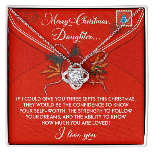 Daughter - This Christmas - Love Knot Necklace