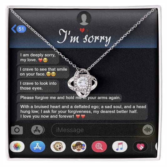 Sorry - Rebuild Our Connection - Love Knot Necklace