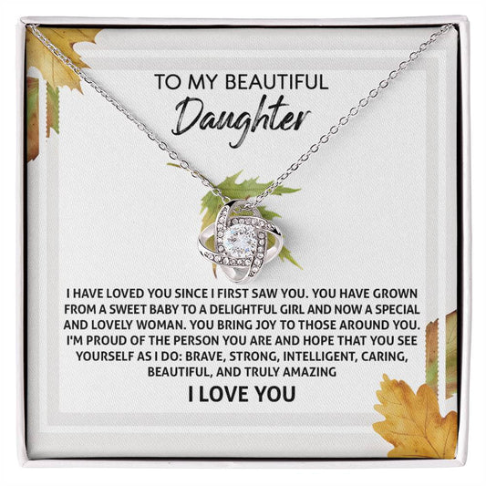 Daughter - See Yourself - Love Knot Necklace