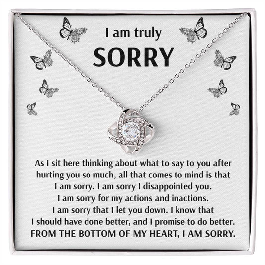 Sorry - Done Better - Love Knot Necklace