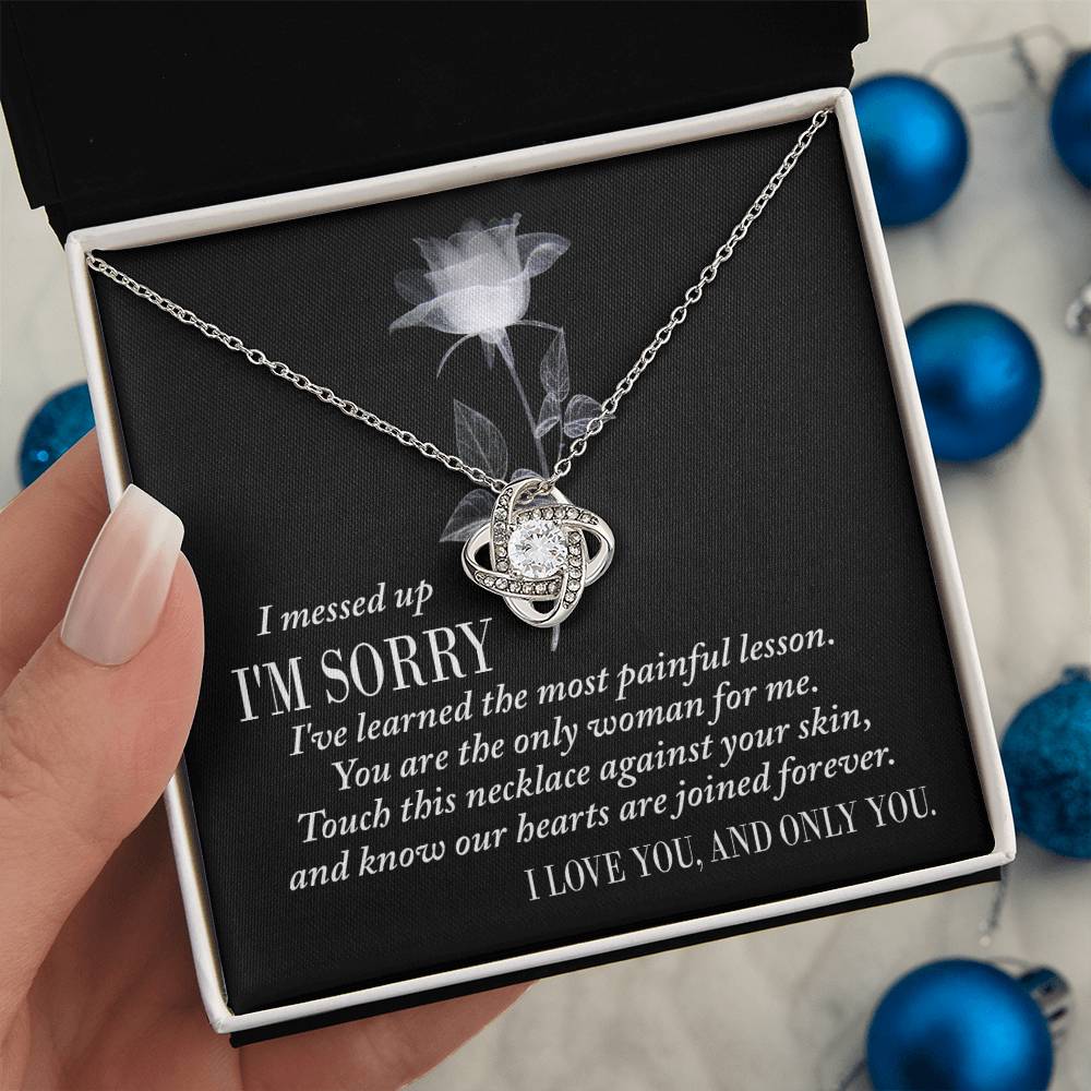 Sorry - Painful Lesson - Love Knot Necklace