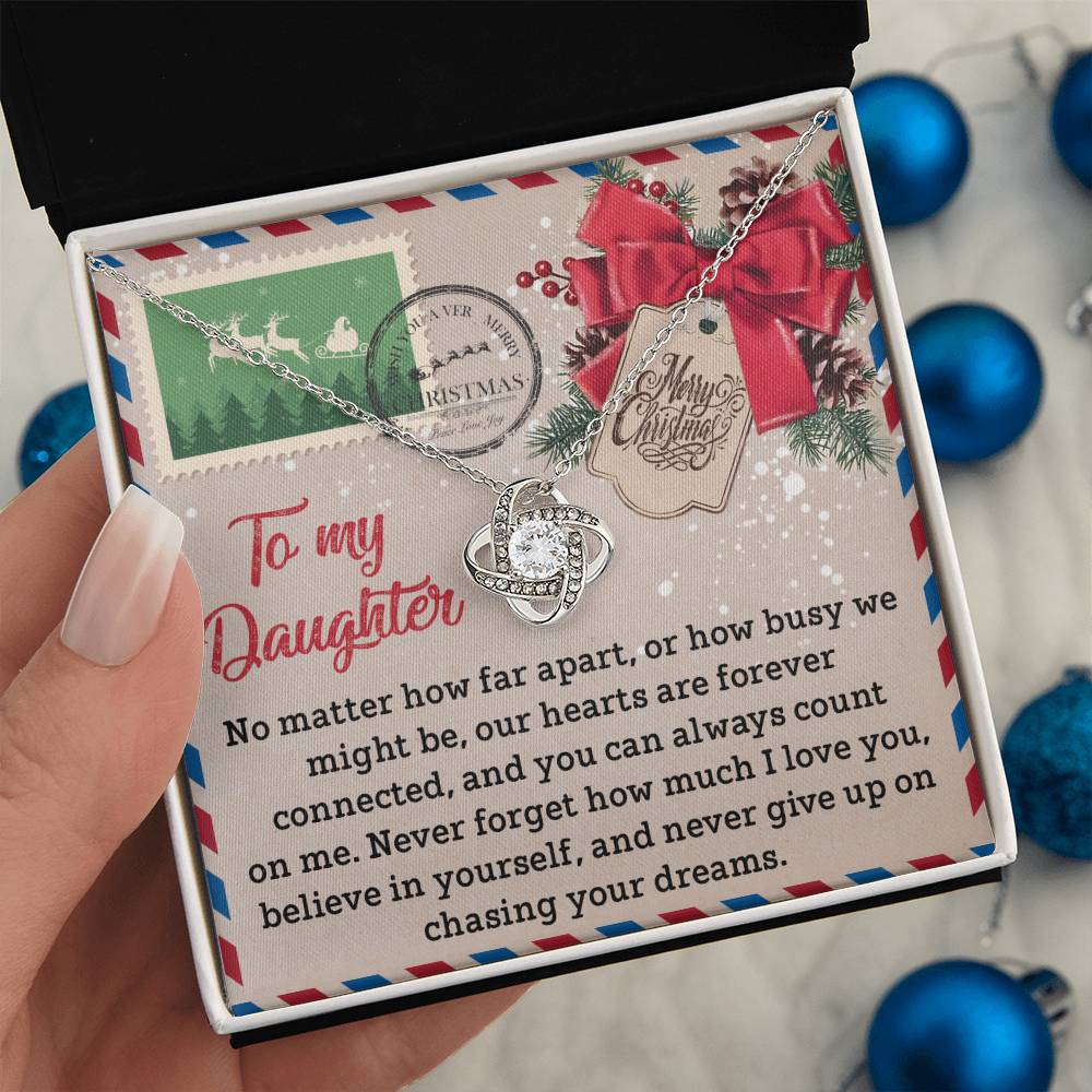 Daughter - Forever Connected - Love Knot Necklace