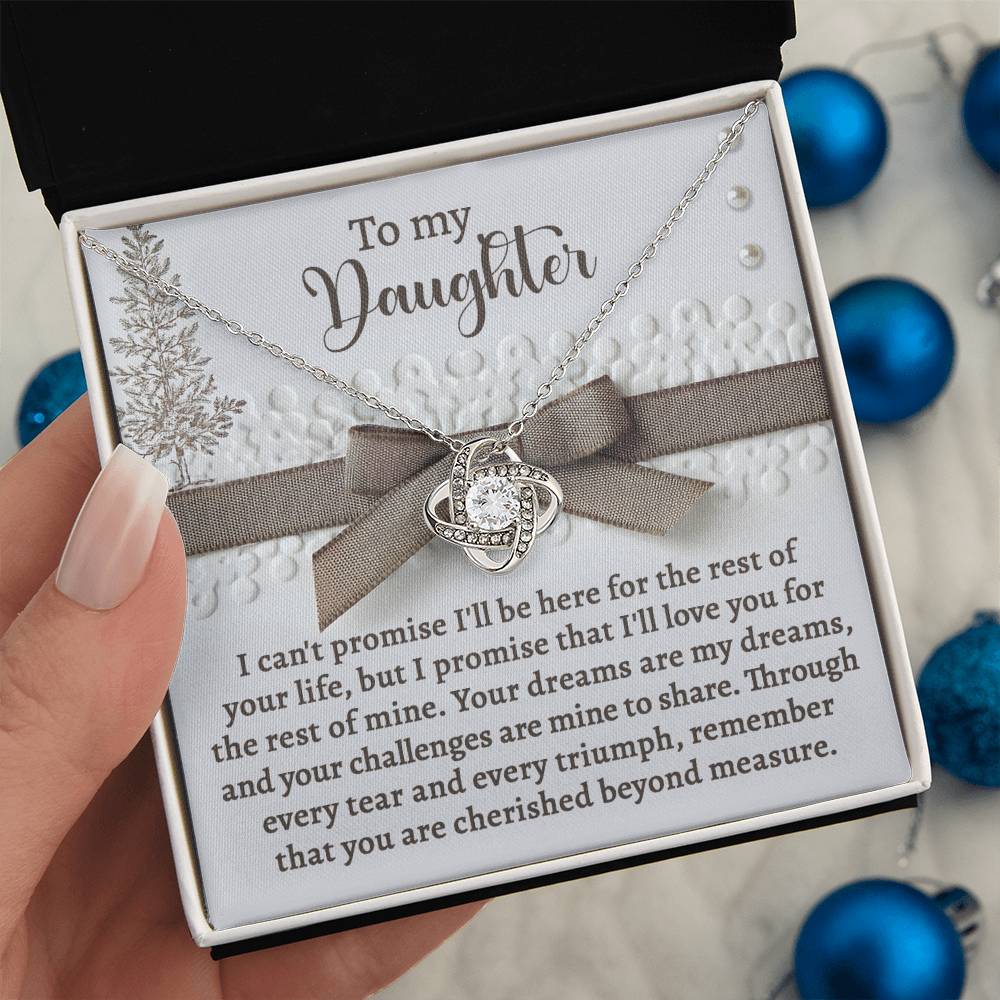 Daughter - Mine To Share - Love Knot Necklace