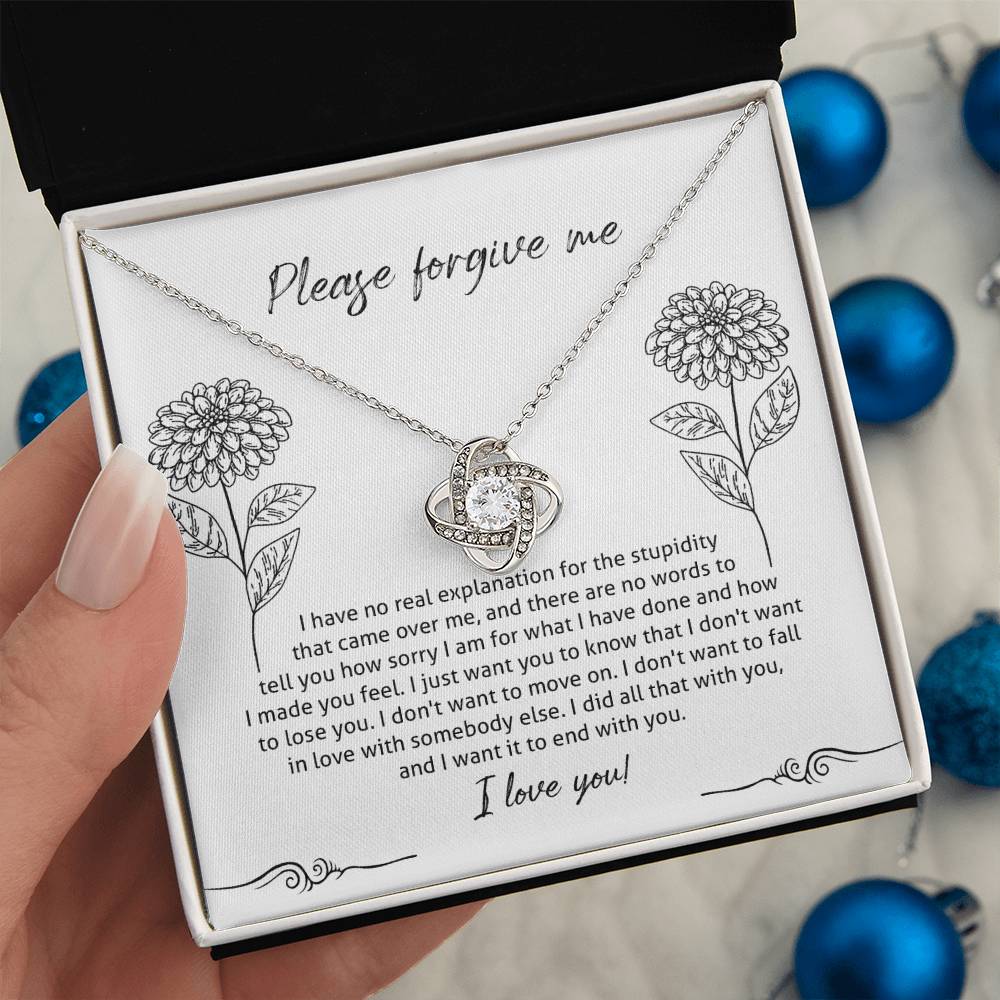 Sorry - Real Explanation - Love Knot Necklace