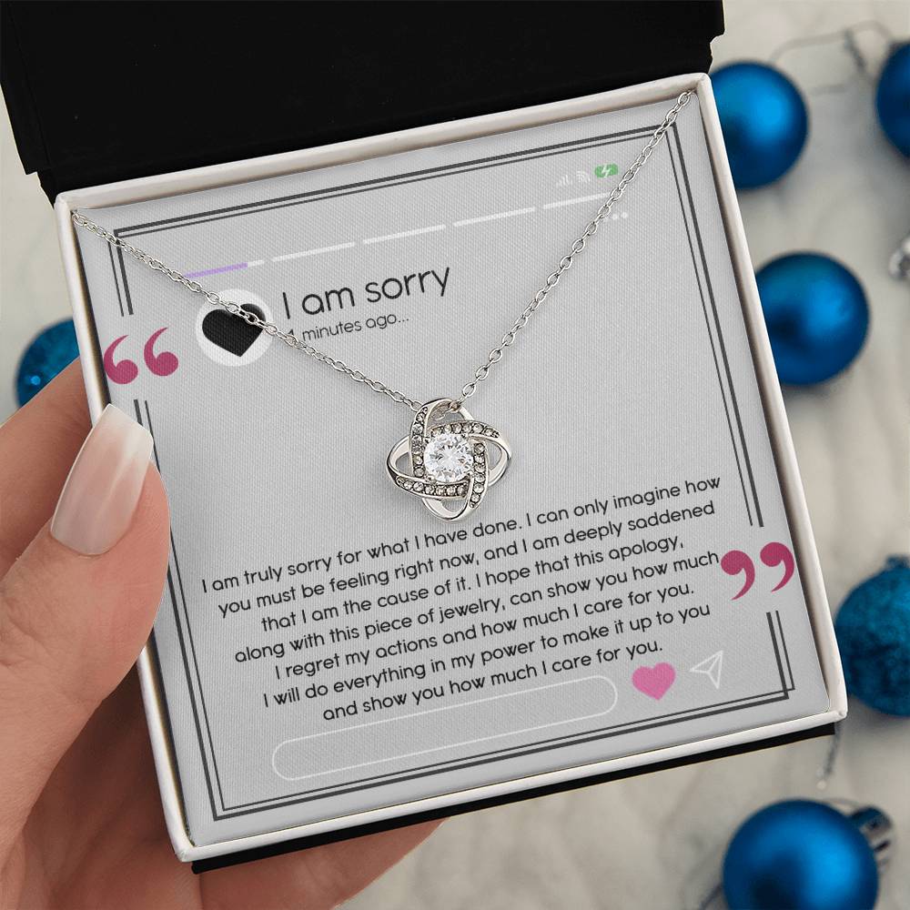 Sorry - Care For You - Love Knot Necklace