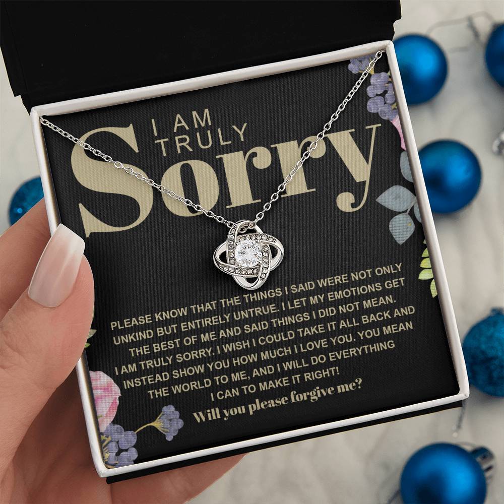 Sorry - Best Of Me - Love Knot Necklace