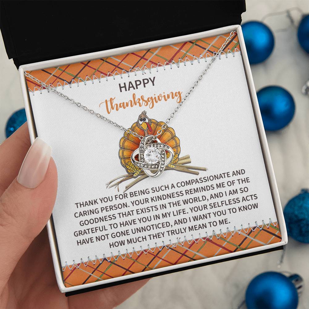 Thanksgiving - In My Life - Love Knot Necklace