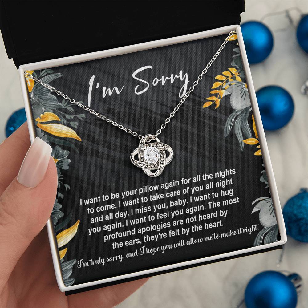 Sorry - Be Your Pillow - Love Knot Necklace