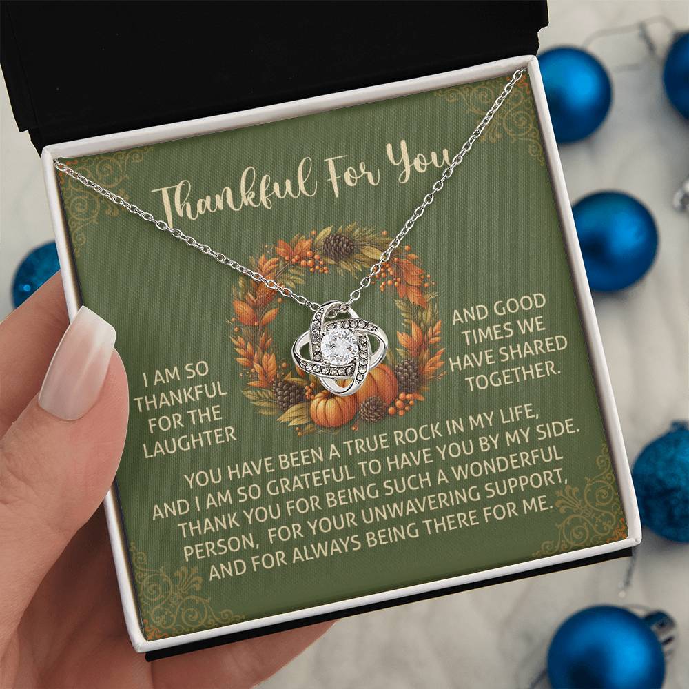 Thanksgiving - By My Side - Love Knot Necklace