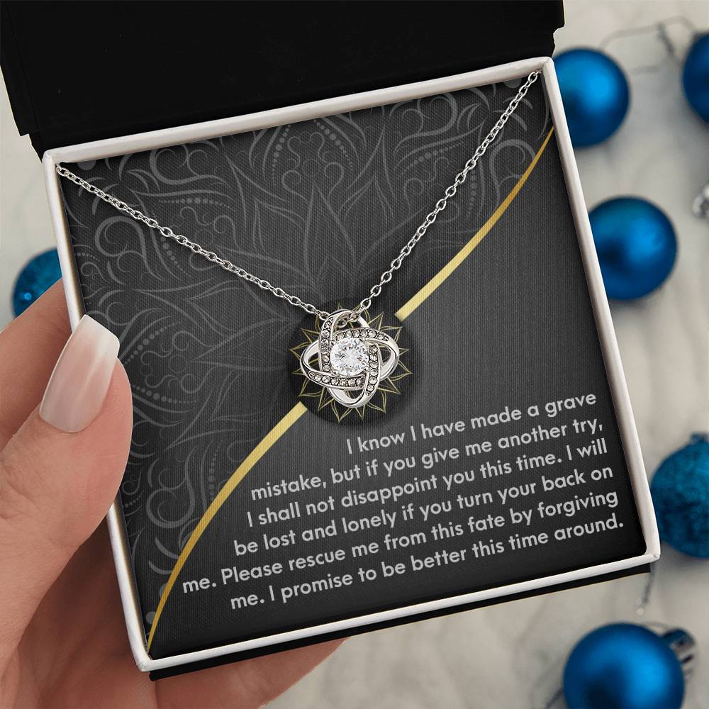 Sorry - Turn Your Back - Love Knot Necklace
