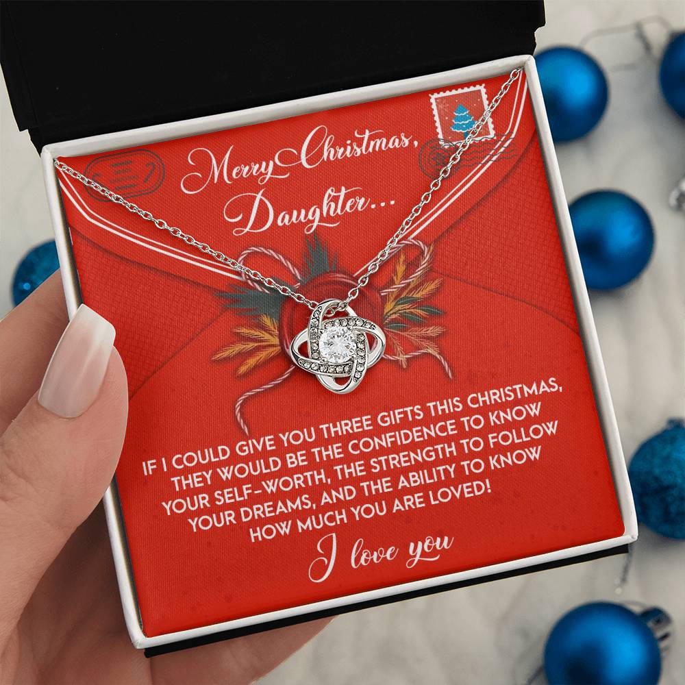 Daughter - This Christmas - Love Knot Necklace