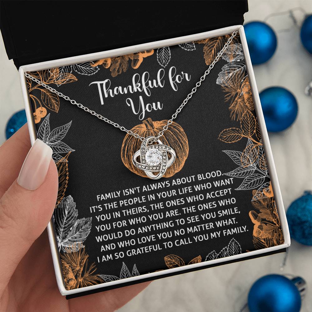 Thanksgiving - To Call You - Love Knot Necklace