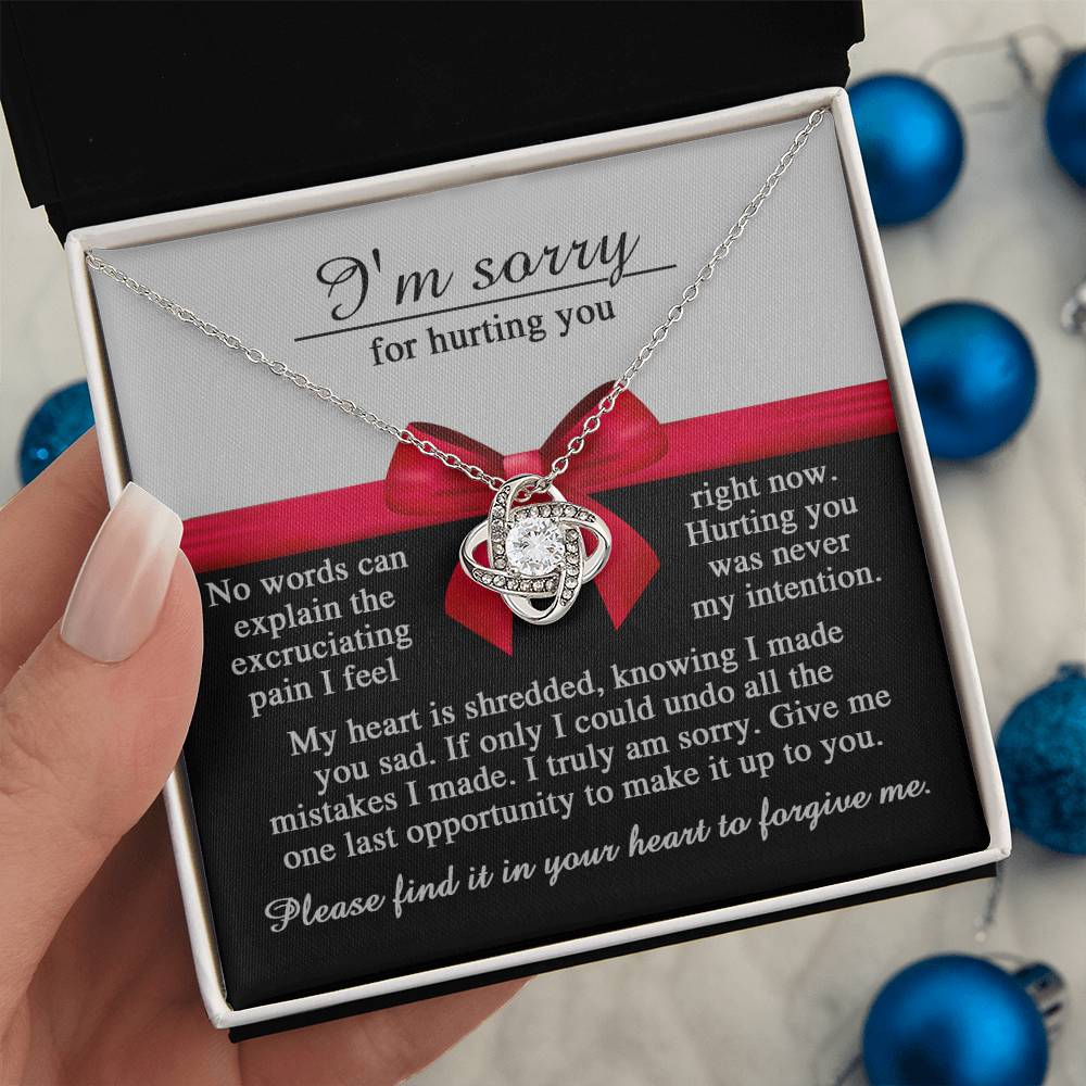 Sorry - Made You Sad - Love Knot Necklace