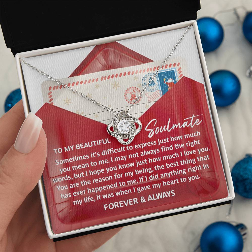 Soulmate - Right Words - Love Knot Necklace