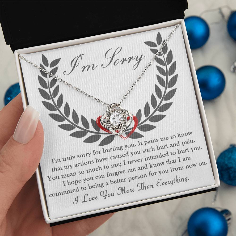 Sorry - From Now On - Love Knot Necklace