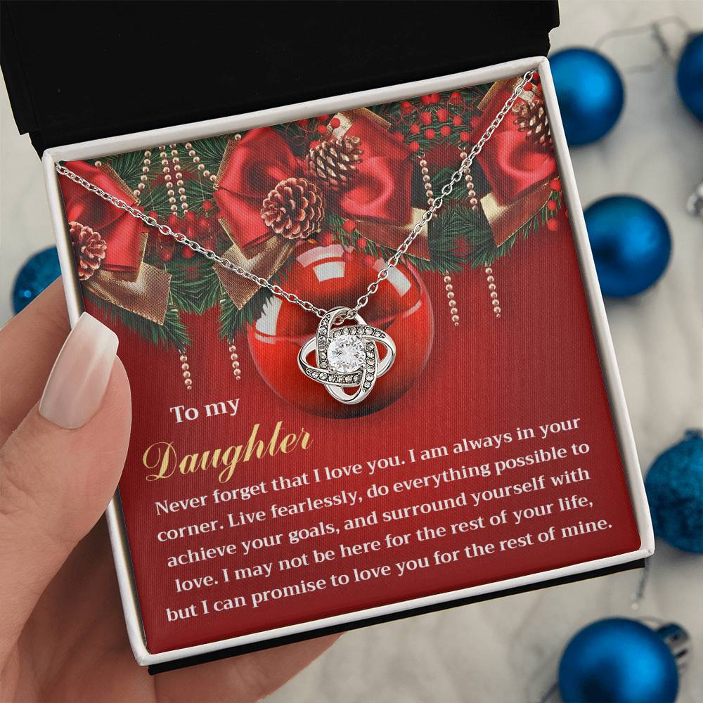 Daughter - Achieve Your Goals - Love Knot Necklace