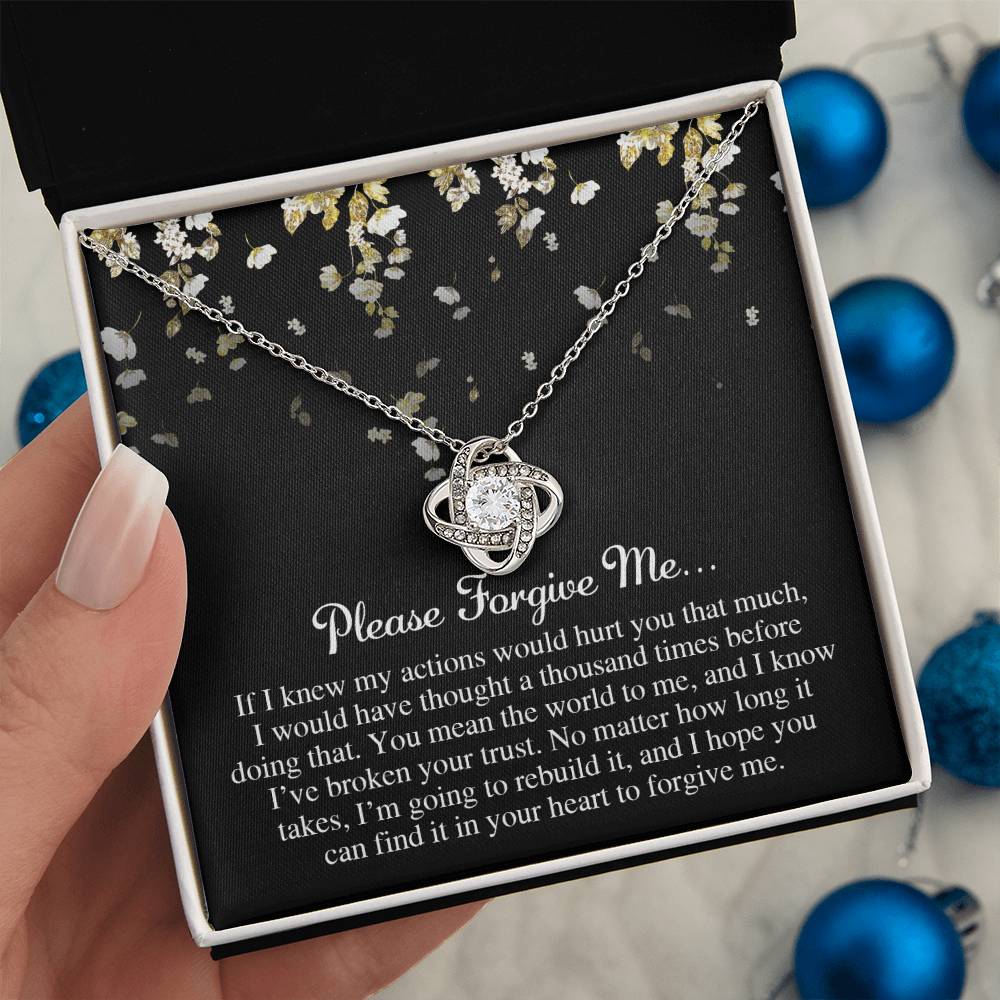 Sorry - Broken Your Trust - Love Knot Necklace