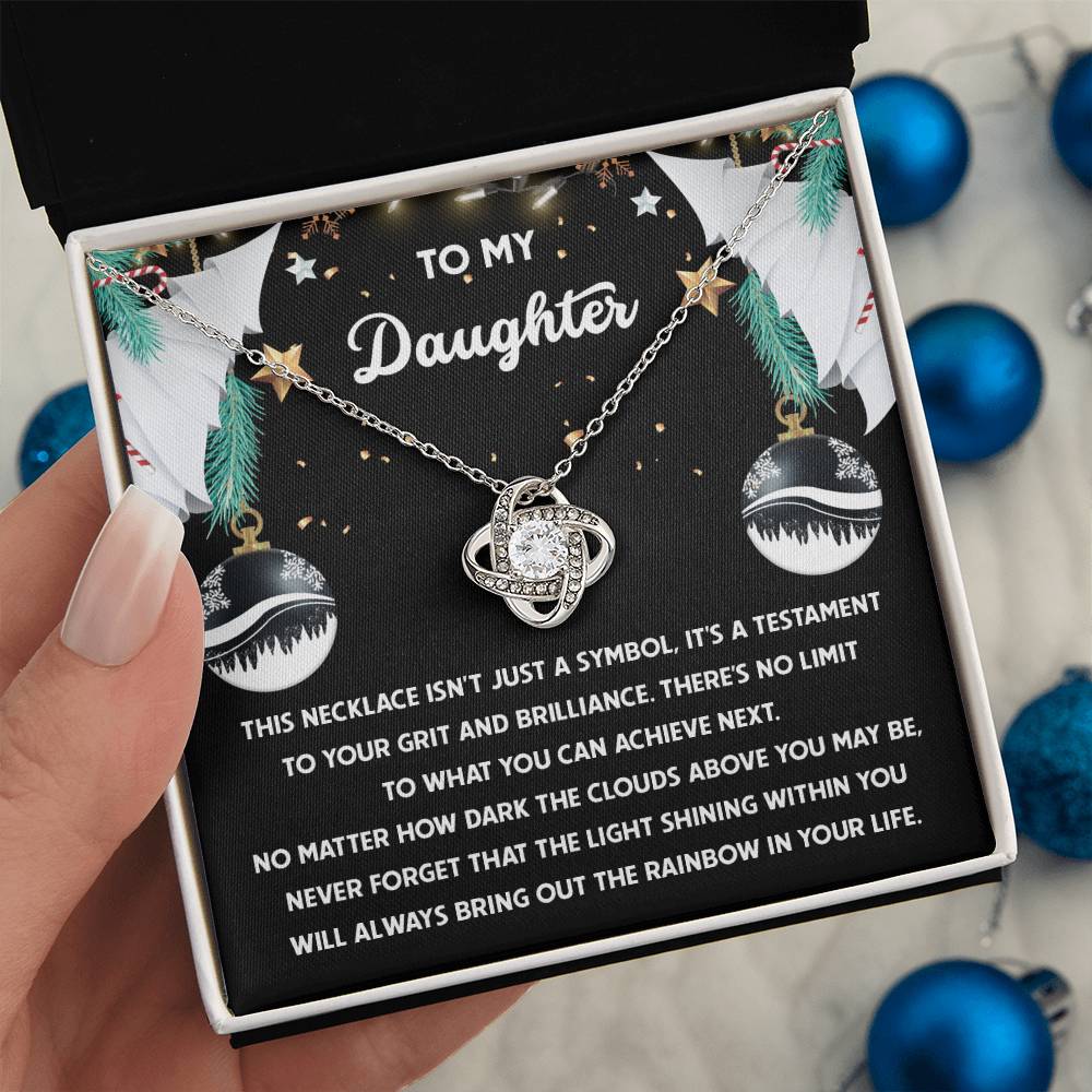 Daughter - The Rainbow - Love Knot Necklace