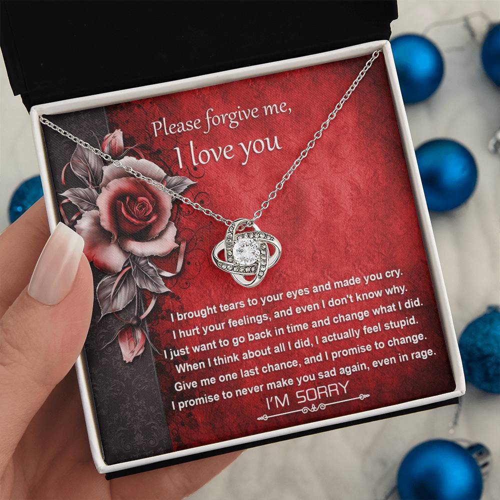 Sorry - One Last Chance - Love Knot Necklace