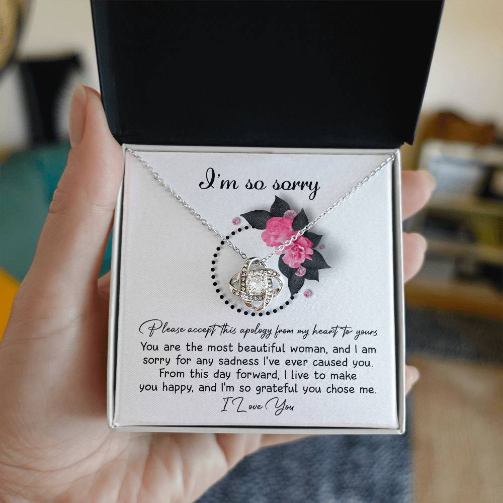 Sorry - Make You Happy - Love Knot Necklace