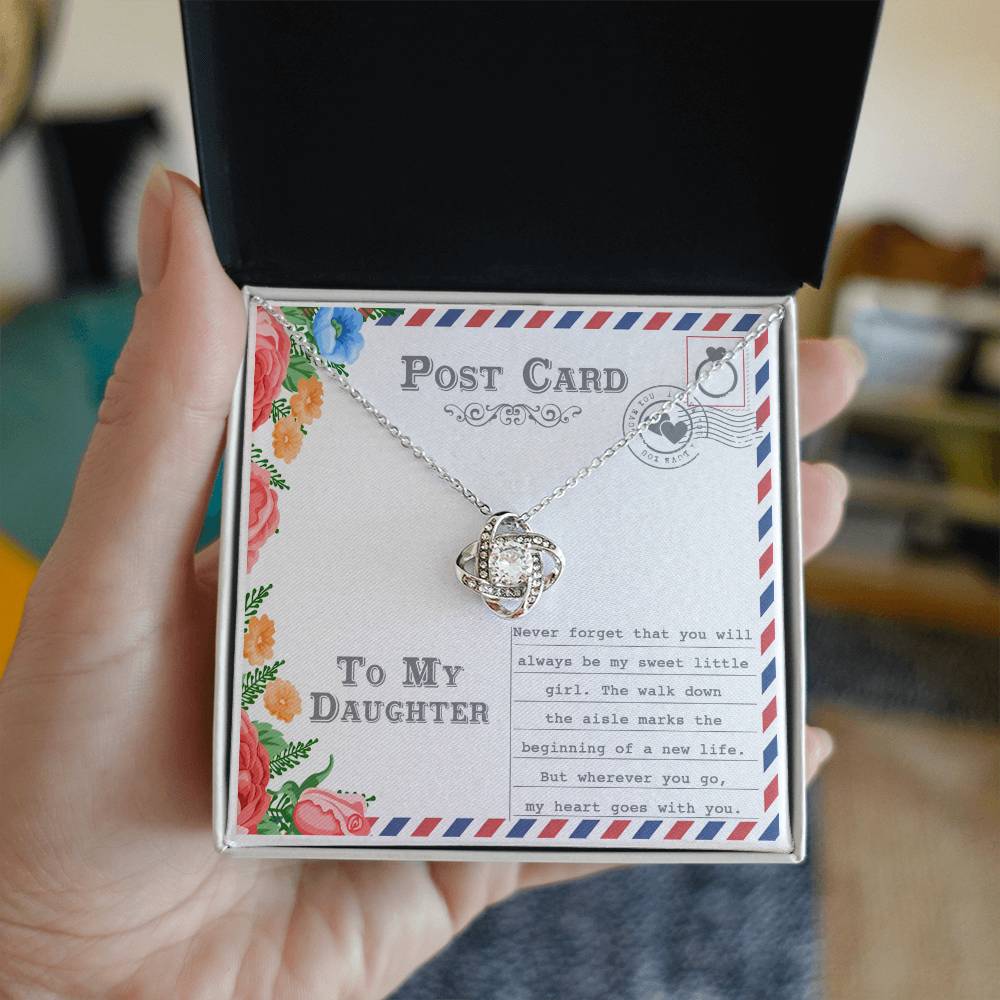 Daughter - Goes With You - Love Knot Necklace
