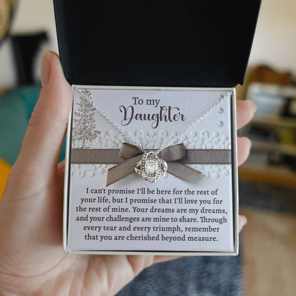 Daughter - Mine To Share - Love Knot Necklace