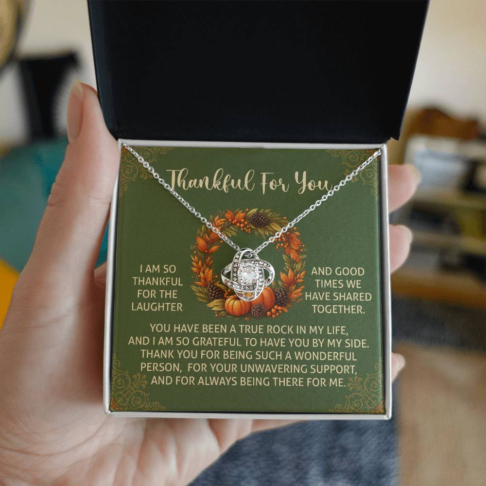 Thanksgiving - By My Side - Love Knot Necklace
