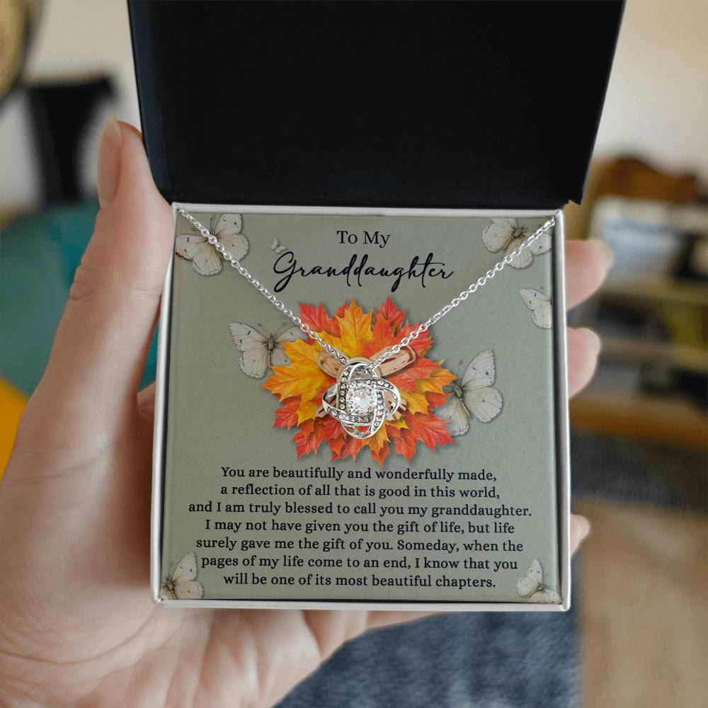 Granddaughter - Gift Of You - Love Knot Necklace