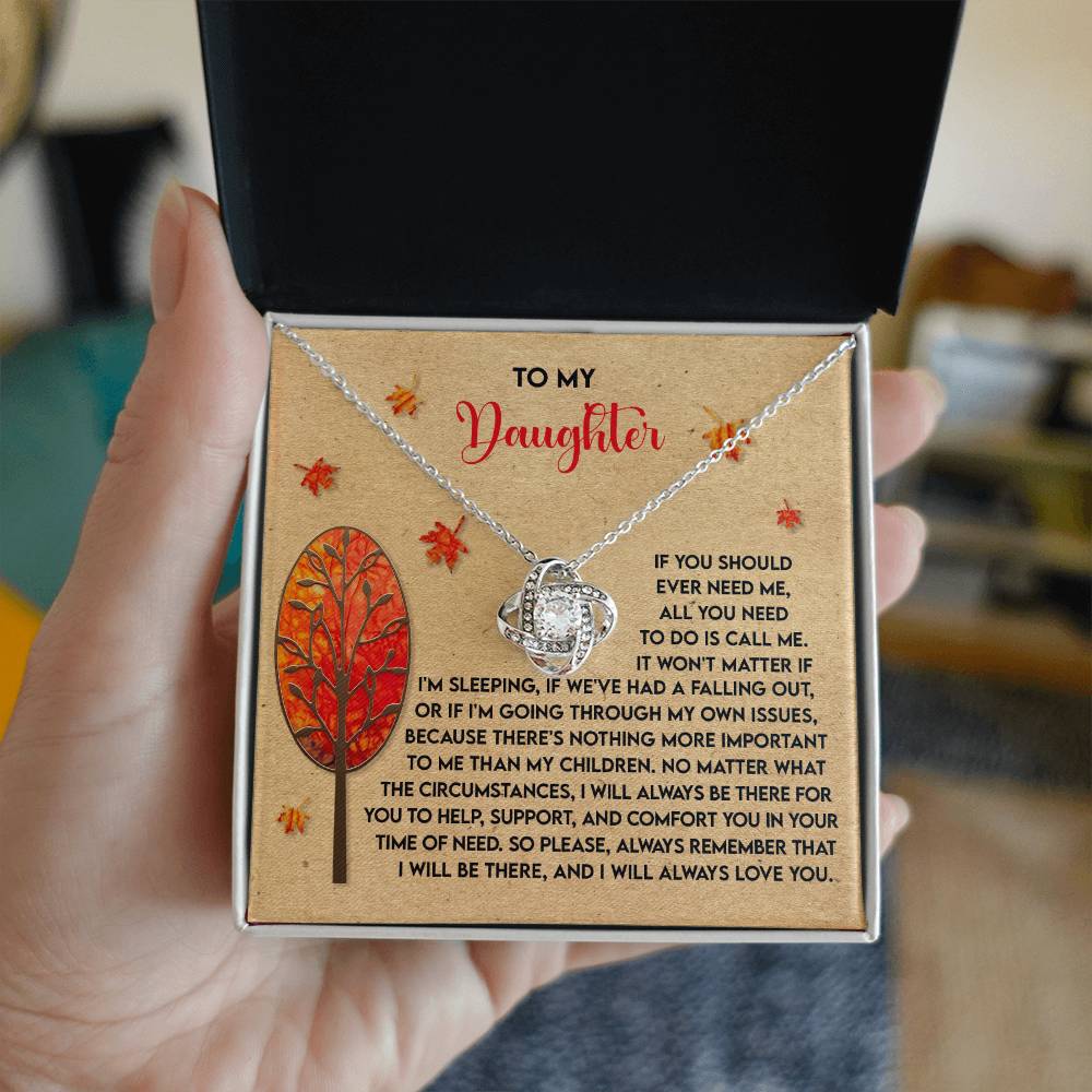 Daughter - Always Love You - Love Knot Necklace