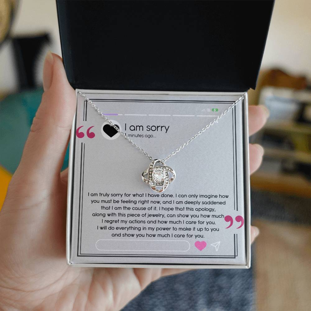 Sorry - Care For You - Love Knot Necklace