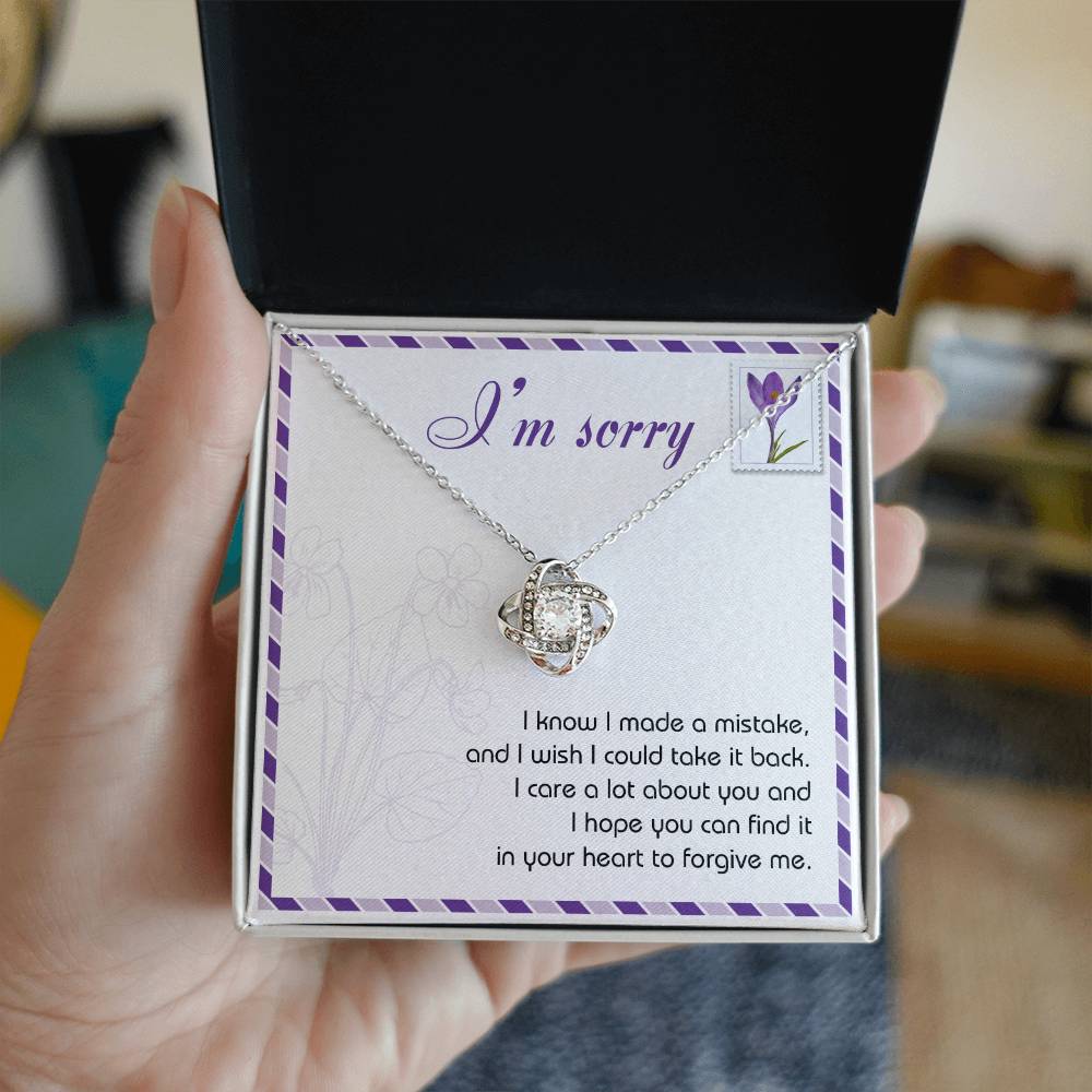 Sorry - Take It Back - Love Knot Necklace